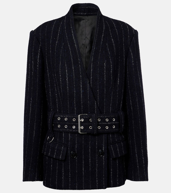 Isabel Marant Fyma chalk stripe virgin wool blazer