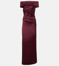 Max Mara Opaco off-shoulder maxi dress