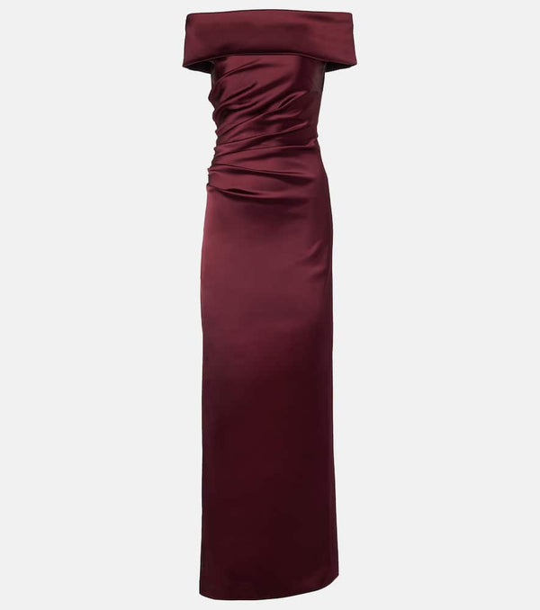 Max Mara Opaco off-shoulder maxi dress