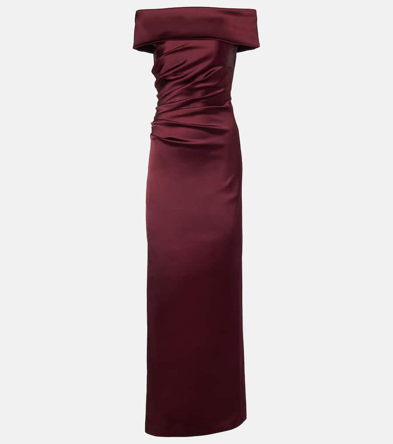 Max Mara Opaco off-shoulder maxi dress