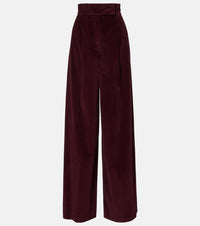 Max Mara High-rise cotton corduroy wide-leg pants