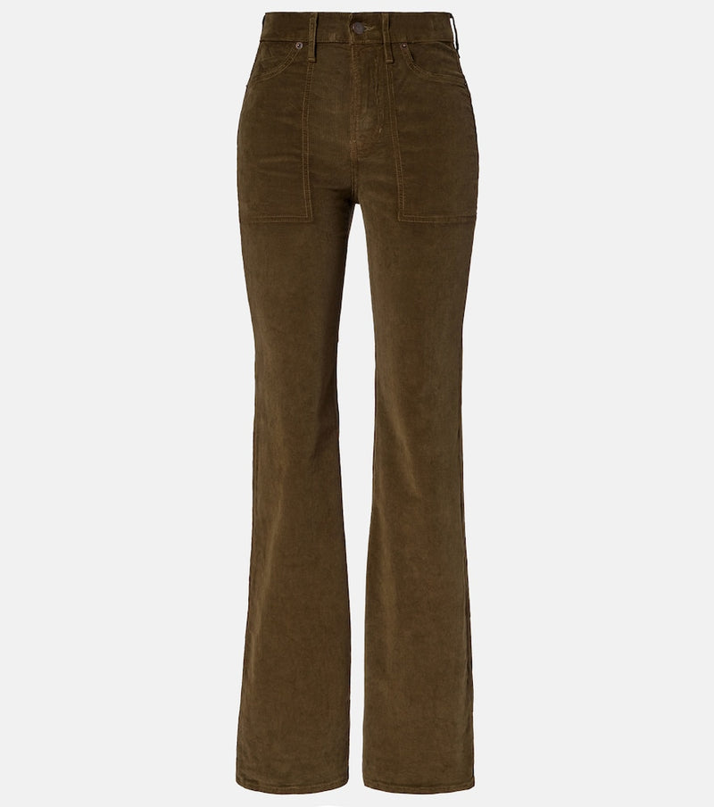 Veronica Beard High-rise cotton corduroy wide-leg pants