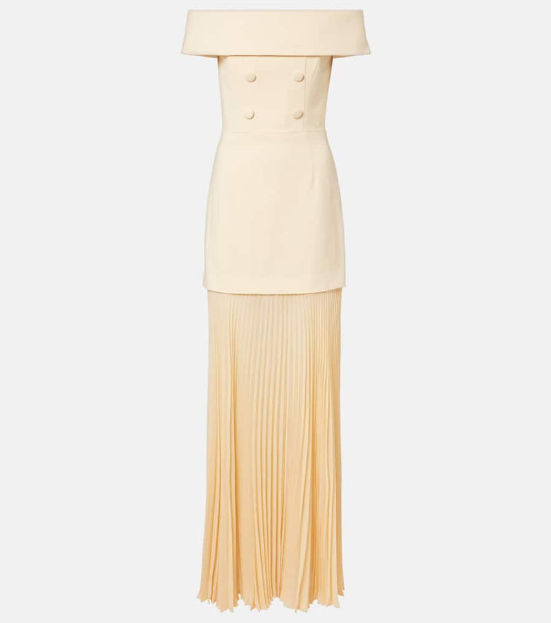 Rebecca Vallance Rowan pleated maxi dress
