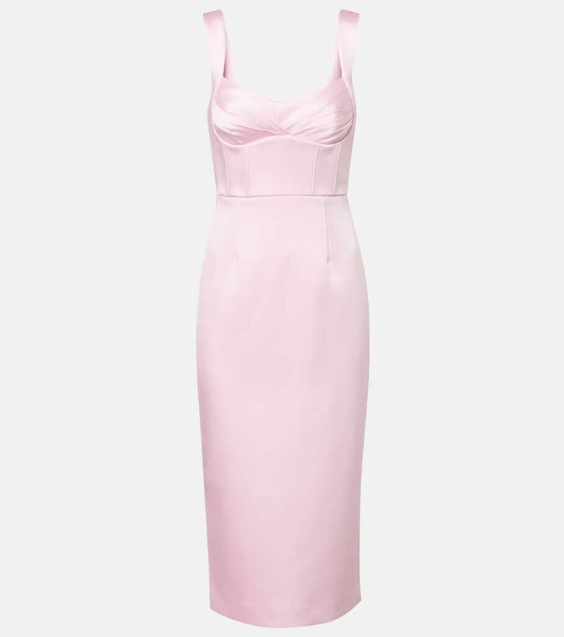 Rebecca Vallance Aymee satin midi dress