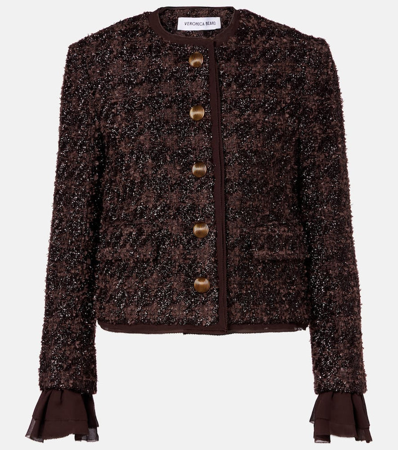Veronica Beard Audrina metallic tweed jacket