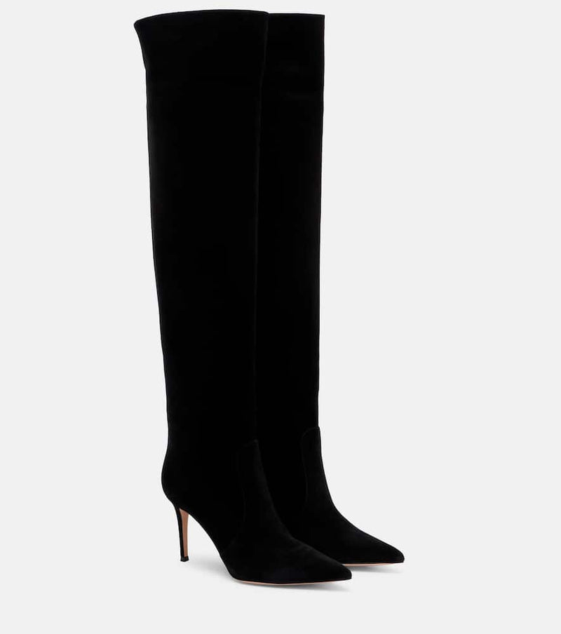 Gianvito Rossi Hansen 85 suede knee-high boots