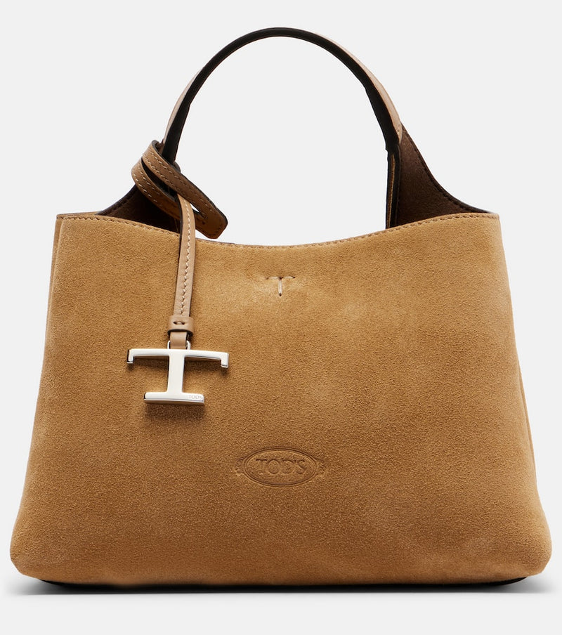 Tod's Apa Mini suede tote bag