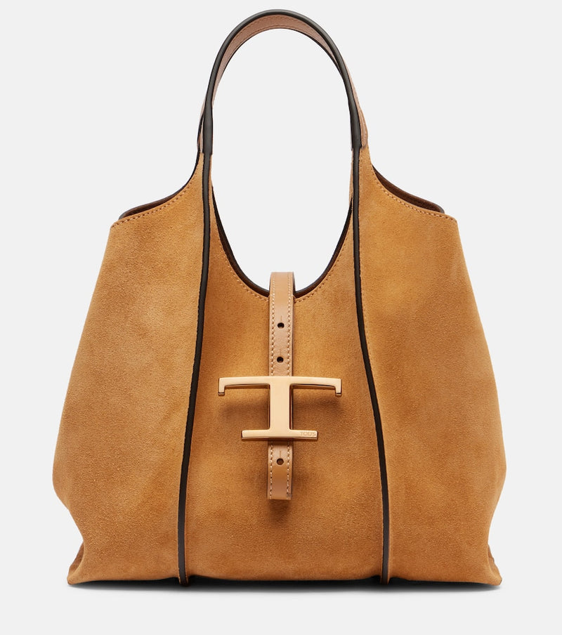 Tod's T Timeless Small suede tote bag