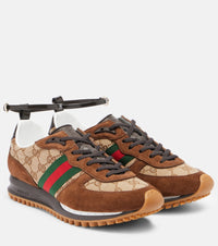 Gucci Re-Motion suede-trimmed sneakers