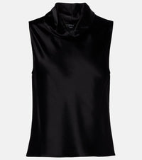 Leset Barb satin top
