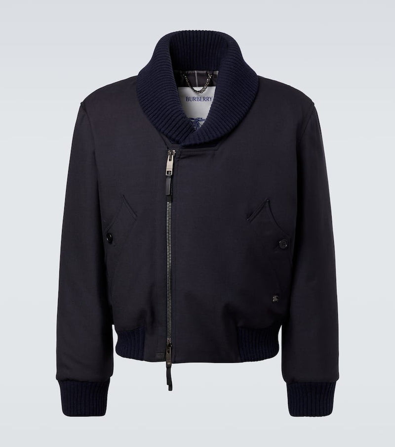 Burberry Wool-blend bomber jacket