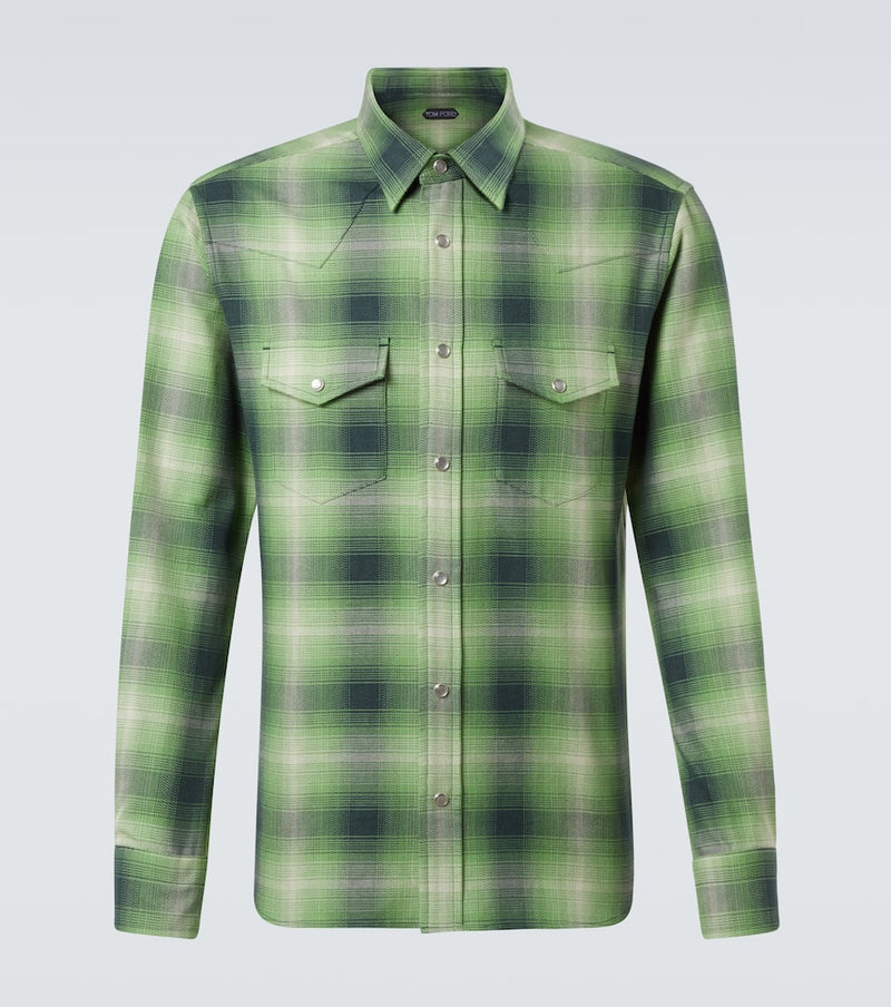 Tom Ford Checked cotton shirt