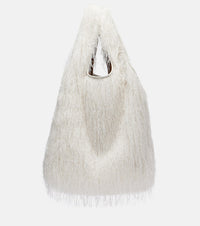 Dries Van Noten March Large fringed tote bag