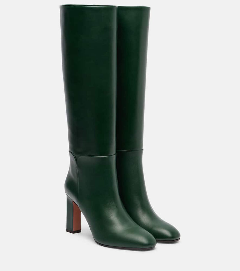 Aquazzura Sellier 85 leather knee-high boots