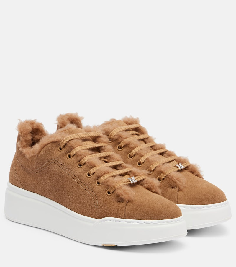 Max Mara TMaxi suede platform sneakers