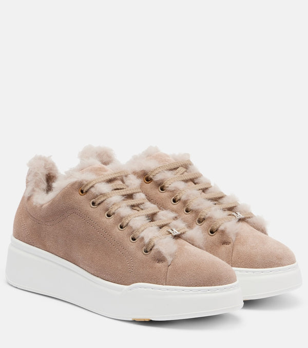 Max Mara TMaxi suede platform sneakers