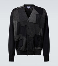 Comme des Garcons Homme Patchwork wool cardigan