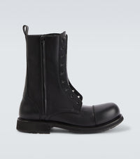 Balenciaga Truck leather combat boots