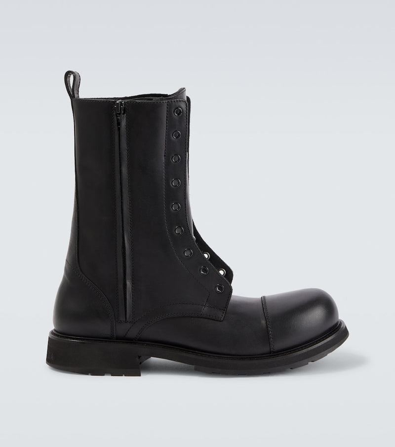 Balenciaga Truck leather combat boots