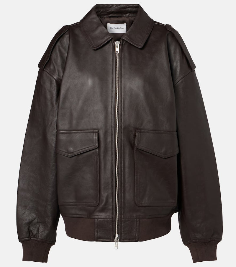 The Frankie Shop Viper leather jacket