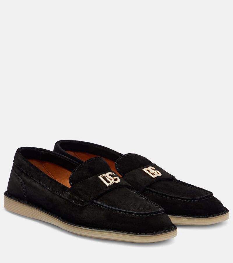 Dolce & Gabbana DG suede loafers