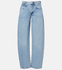 Frame Low Slung mid-rise barrel-leg jeans