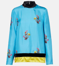 Marni Floral silk top