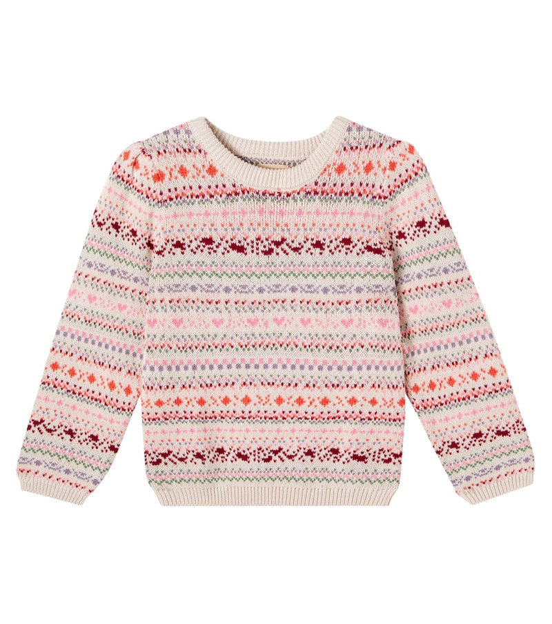 Wheat Olga jacquard cotton sweater