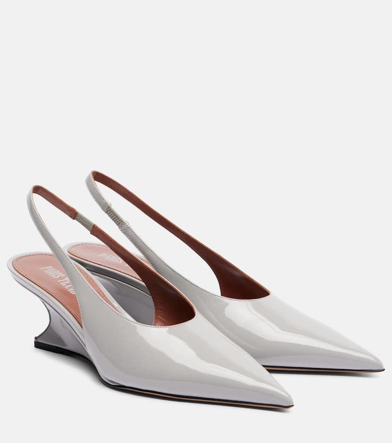 Paris Texas Nina 50 patent leather slingback pumps