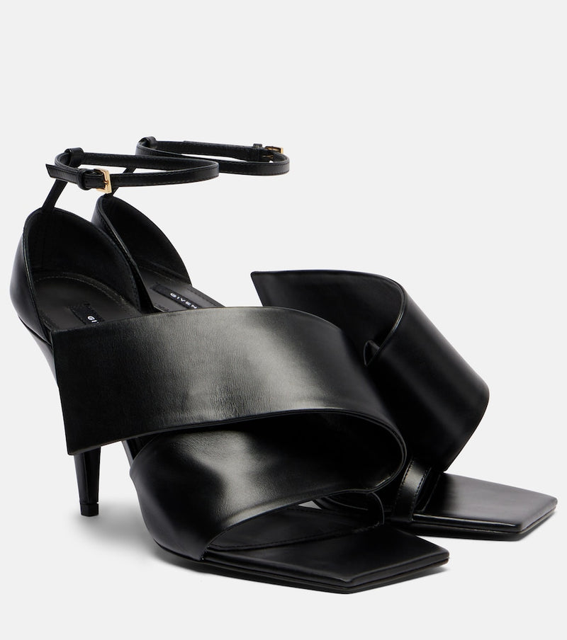 Givenchy Sliced Square 95 leather sandals