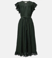 Ulla Johnson Olga broderie anglaise cotton midi dress