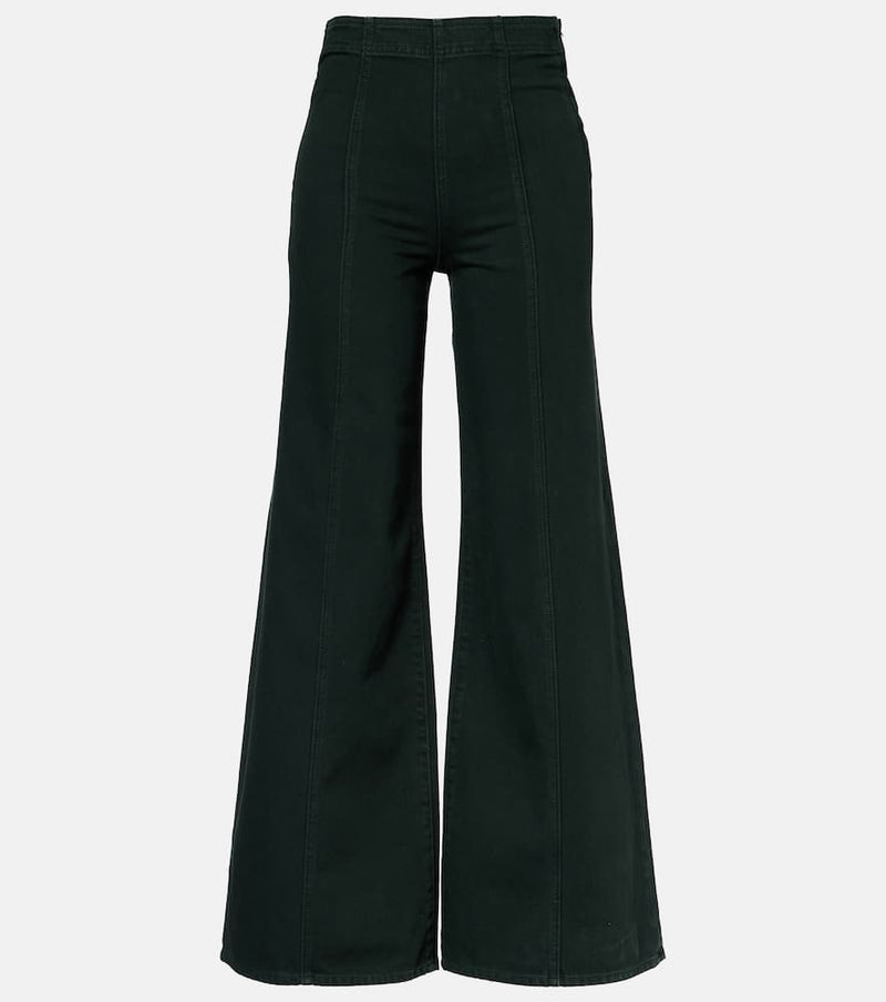 Ulla Johnson Bianca high-rise cotton wide-leg pants