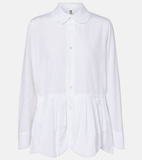 Noir Kei Ninomiya Gathered cotton blouse