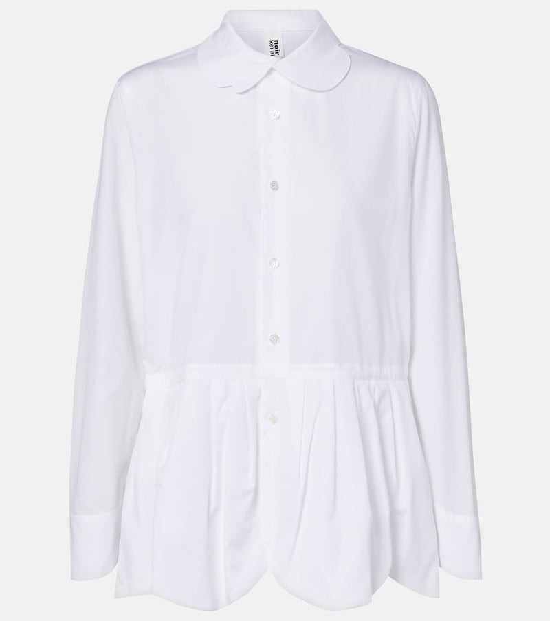 Noir Kei Ninomiya Gathered cotton blouse