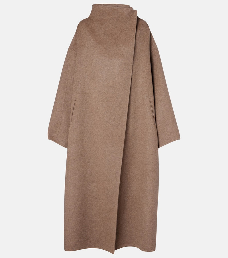 The Frankie Shop Leroy wool-blend wrap coat