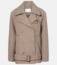 The Frankie Shop Scothern virgin wool peacoat