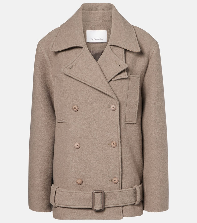 The Frankie Shop Scothern virgin wool peacoat