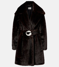 Coperni Logo belted coat