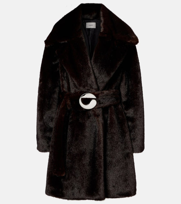 Coperni Logo belted coat