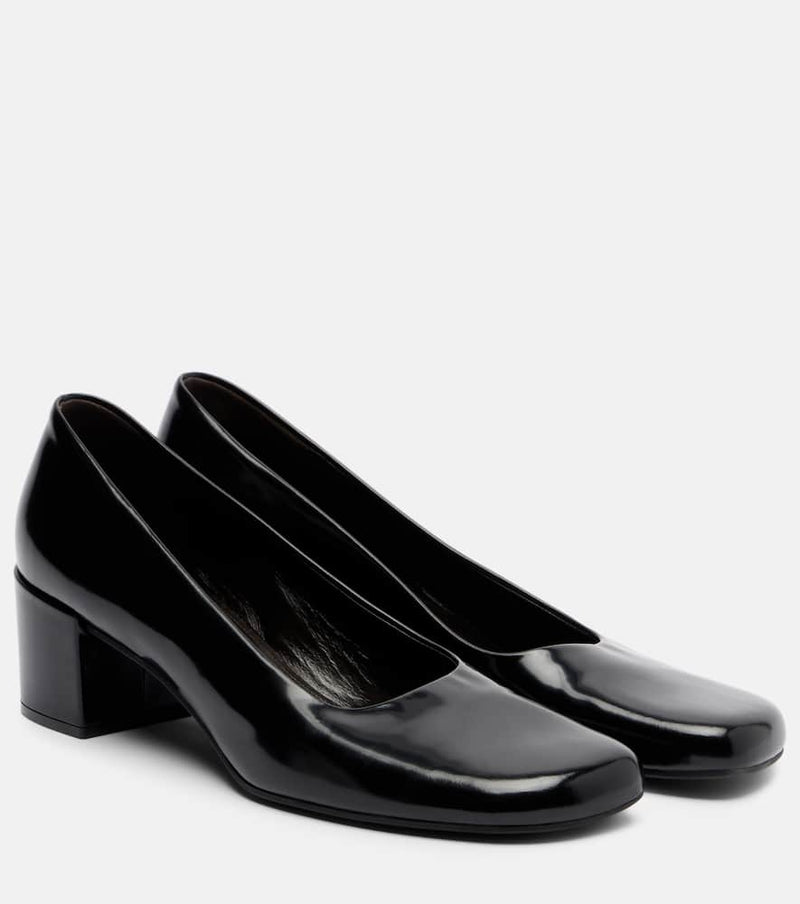The Row Penelope patent leather pumps