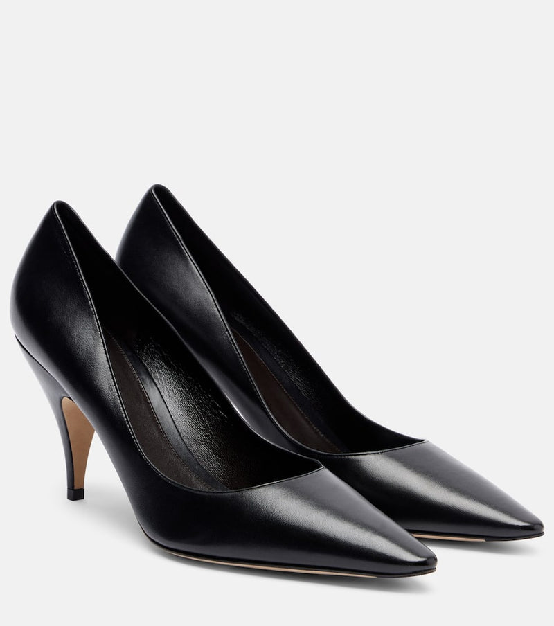 The Row Liisa leather pumps