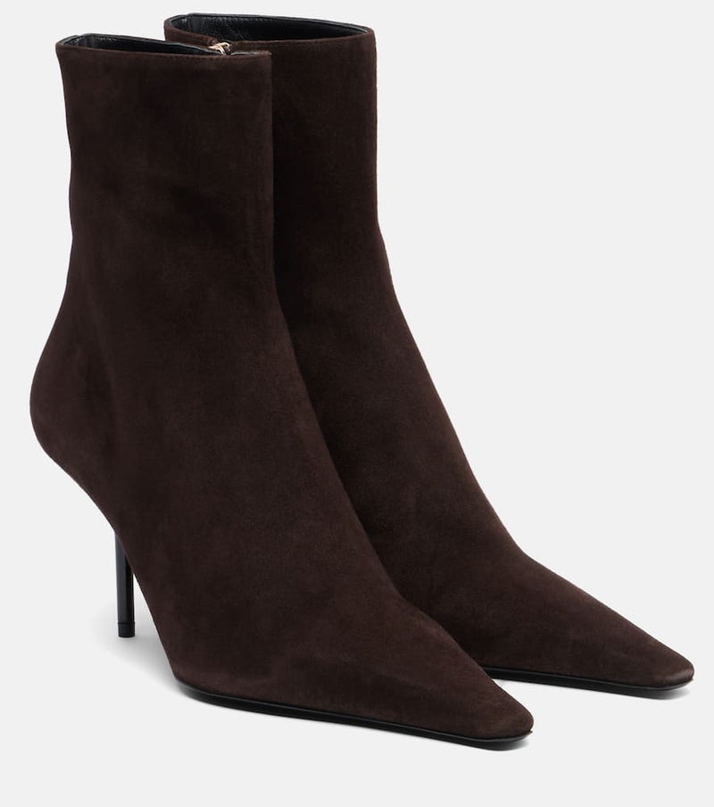 Victoria Beckham Pointy 75 suede ankle boots