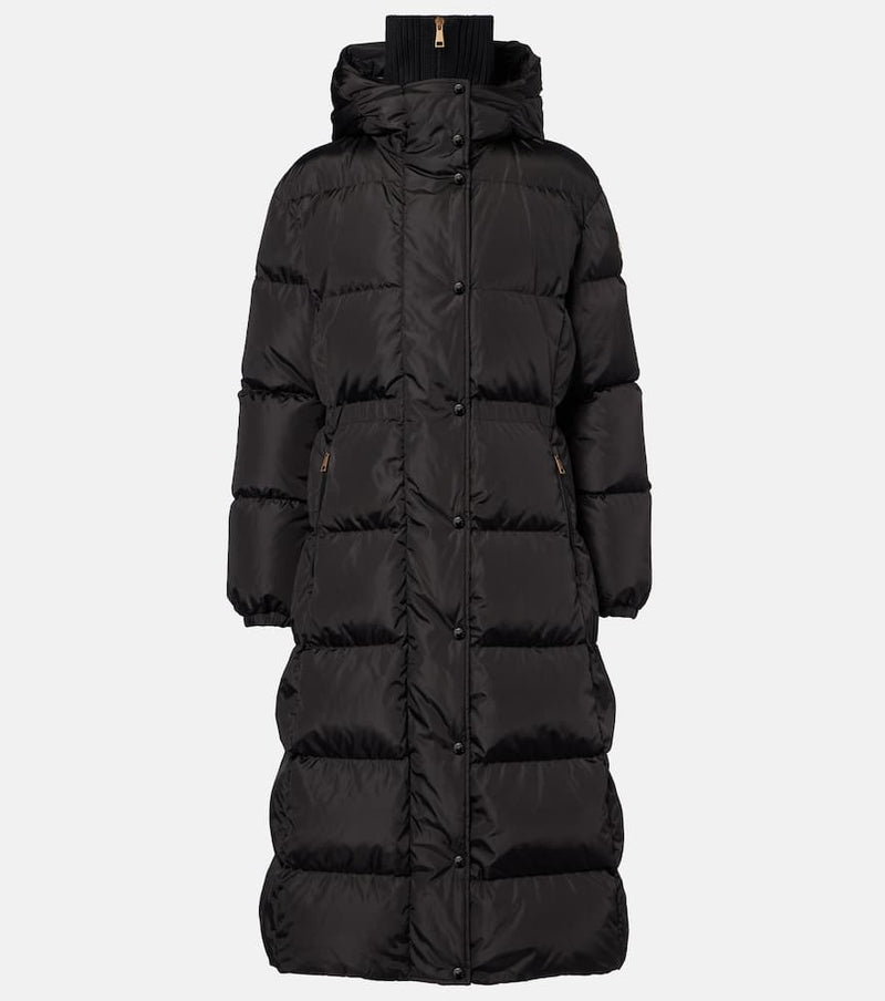 Moncler Chamer Quilted Down Coat Black