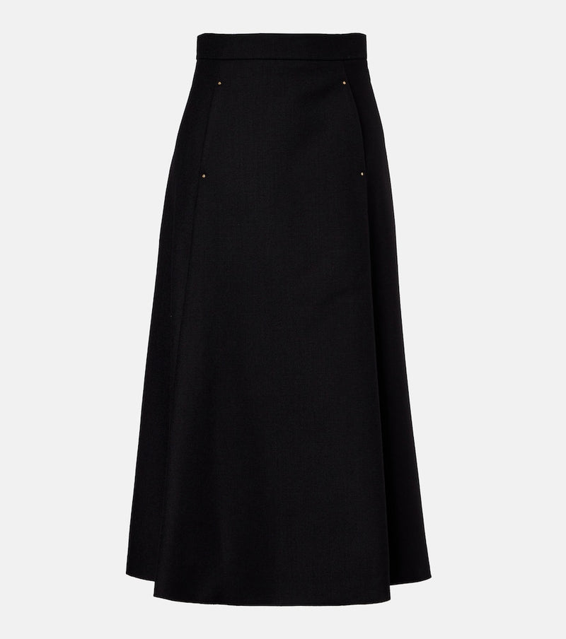 Moncler Virgin wool midi skirt