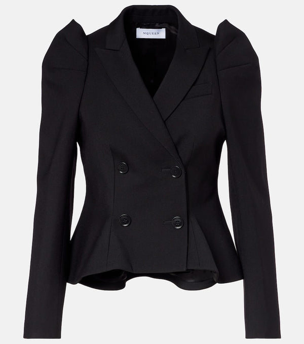 McQueen Wool puff-sleeve blazer