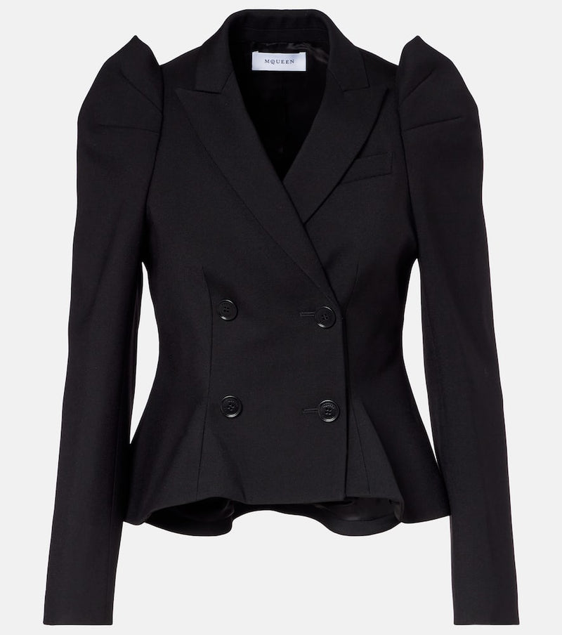 McQueen Wool puff-sleeve blazer