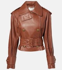 Zimmermann Hypnotic cropped leather jacket