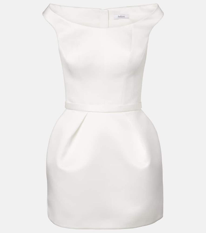 Safiyaa Bridal Senka off-shoulder minidress