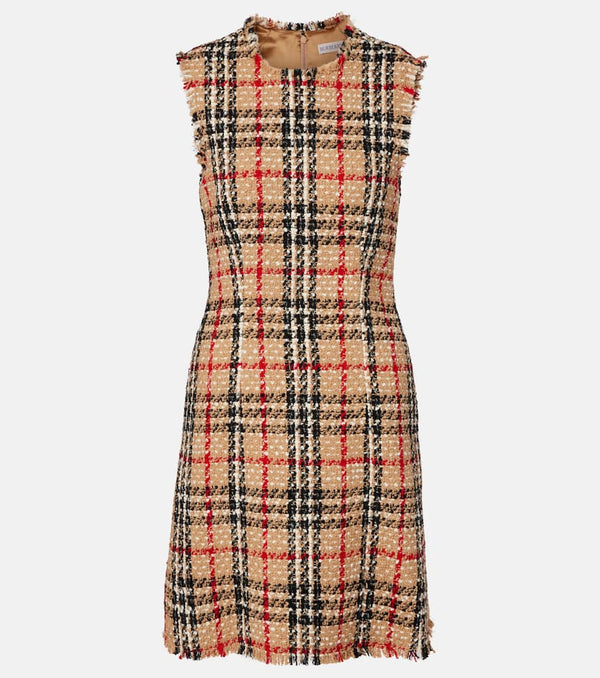 Burberry Burberry Check boucle minidress