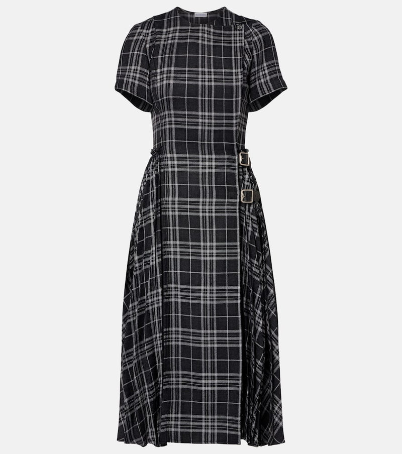 Burberry Meryl checked midi dress